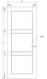 Svedex binnendeur Connect CN54 lijndeur