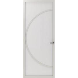 CanDo Elegant Flow Binnendeur Zwart Gegrond ELG2-2D03 | Mat Glas