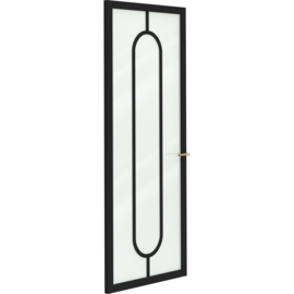 Skantrae SlimSeries One Zwart Binnendeur SSL 4519 Nevel glas