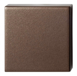 Blinde rozet 50x50x8 mm Bronze blend