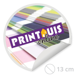 Ronde stickers 13 cm - 100 stuks