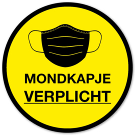 Sticker - Verplicht - Geel - Vanaf 10 stuks