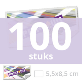 Sticker rechthoekig 5,5 x 8,5 cm - 100x