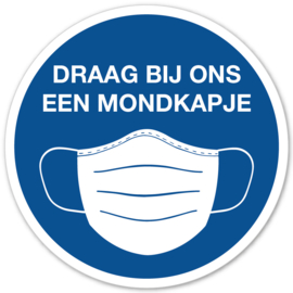 Sticker - Draag bij ons - Blauw - Vanaf 10 stuks