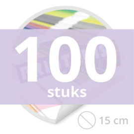 Ronde stickers 15 cm - 100 stuks