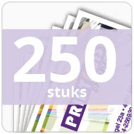 Visitekaartjes - gelamineerd - 250 stuks