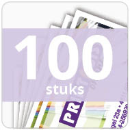 Visitekaartjes - gelamineerd - 100 stuks