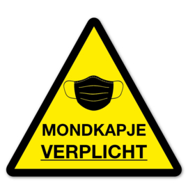 Sticker - Verplicht - Driehoek - Vanaf 10 stuks