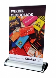 Mini roll-up banner