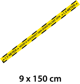 Sticker - Houd afstand - 150 cm - Vanaf 10 stuks