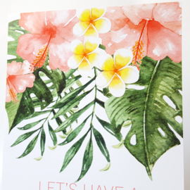 Poster 'Let's have a Tropical Summer' 21 X 29,7 cm A4
