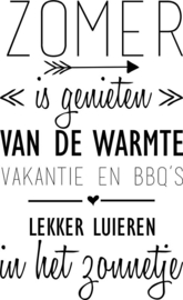 Muursticker 'Zomer is genieten...'