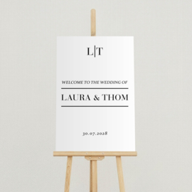 Welkomstbord Bruiloft 'Modern' | 40 x 60 cm