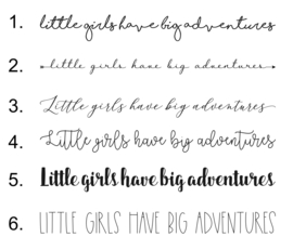 Muurtekst 'Little girls have big adventures' - 55 cm