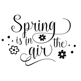 Tekststicker 'Spring is in the Air'