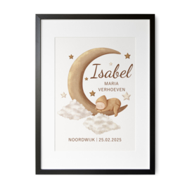Geboorteposter 'Sweet Dreams Baby'