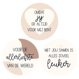 Label full color 'Met jou samen is alles zoveel leuker'- rond