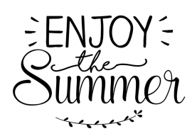Muursticker 'Enjoy the summer'