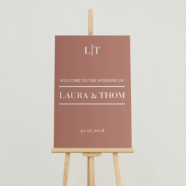 Welkomstbord Bruiloft 'Modern' | 40 x 60 cm