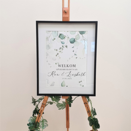 Bruiloft Welkomstposter 'Eucalyptus' | A3