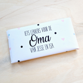 Printable Wikkel 'Iets lekkers voor de oma van...'