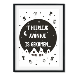 Poster 't Heerlijk avondje is gekomen...