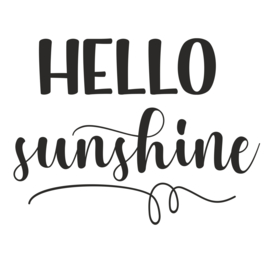 Muursticker 'Hello Sunshine'
