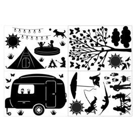 Raamstickers ZOMERSET COMBI-DEAL | HERBRUIKBAAR