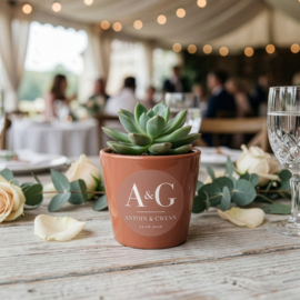 Gepersonaliseerde etiketten 'Grote Initialen' | 20 stuks | 5 cm