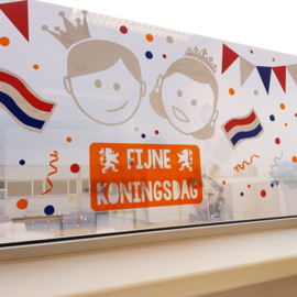 Raamsticker Koningsdag