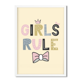 Postkaart / Interieurkaart 'Girls Rule'