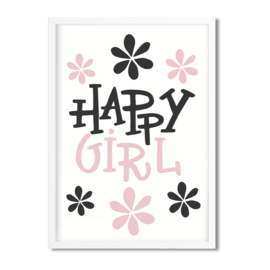 Postkaart / Interieurkaart 'Happy Girl'