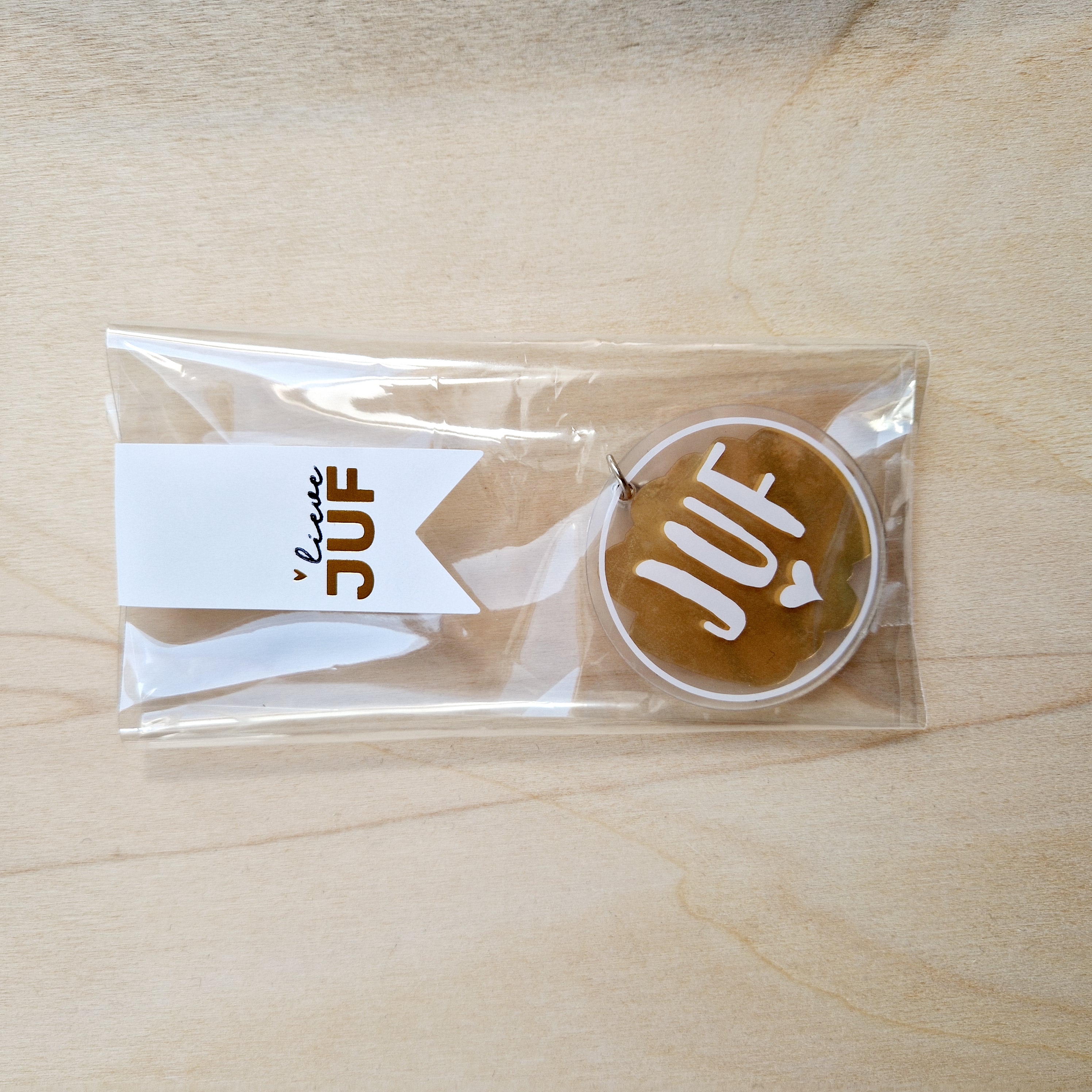 Sleutelhanger voor de Juf