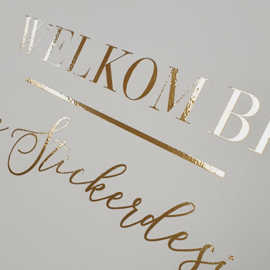 Welkomstbord Bruiloft 'Lila Stippen' | 60 x 40 cm