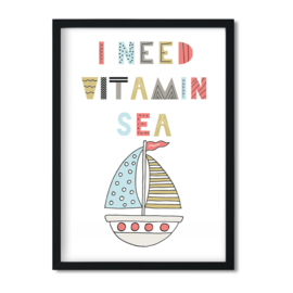 Poster 'I need vitamin sea'