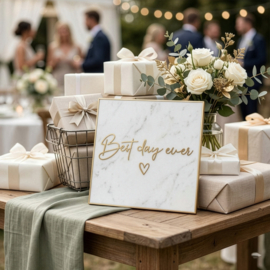 Tekststicker 'Best day ever'