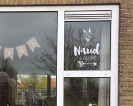 Raamsticker Geboorte 'Indianen'
