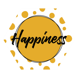 Zeshoek 'Happiness'