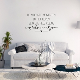 Muursticker 'De mooiste momenten'