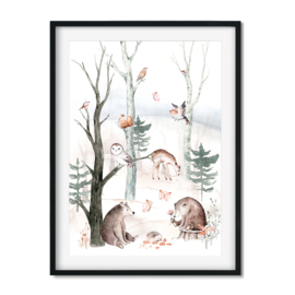 Poster 'Forest Friends'