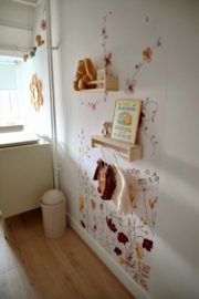 Muursticker Boog 'Wildflowers'