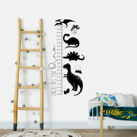 hoe defect maximaliseren Muursticker 'Groeimeter Dino's' | Kinderkamer | Ilse Stickerdesign