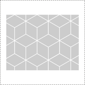 Glasfolie / Raamfolie Geometrische kubussen - band