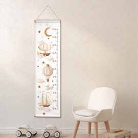 Textielposter Groeimeter 'Sweet Dreams Baby'