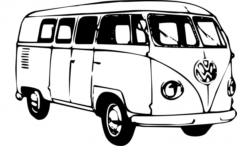 Afbeeldingsticker Volkswagen busje