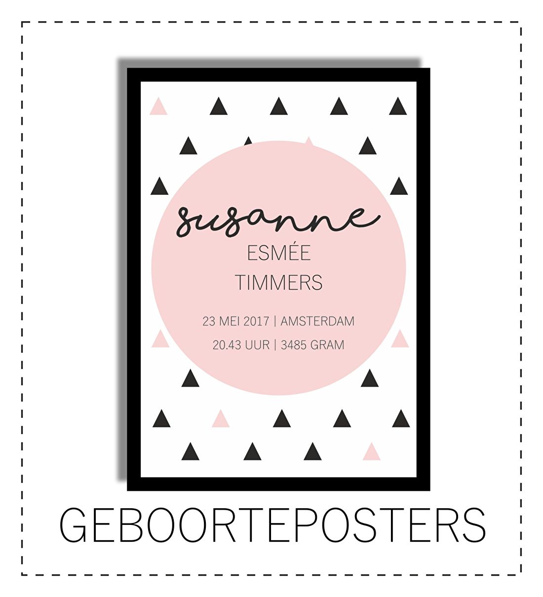 geboorte posters gepersonaliseerd