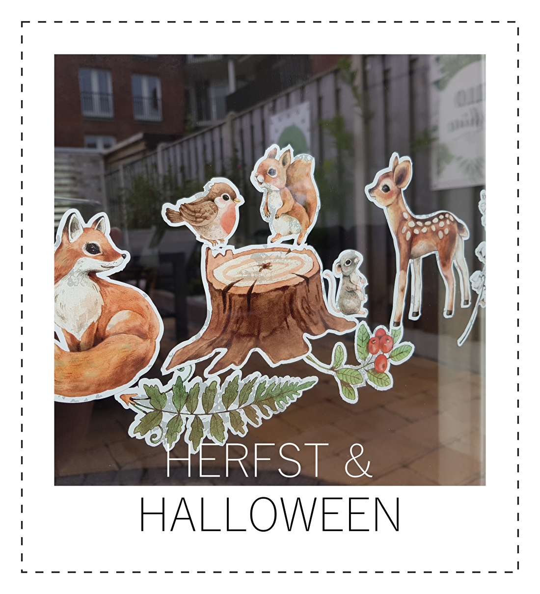 statische sticker herfst halloween