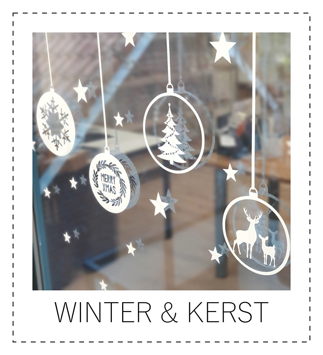 kerst winter raamstickers stickers