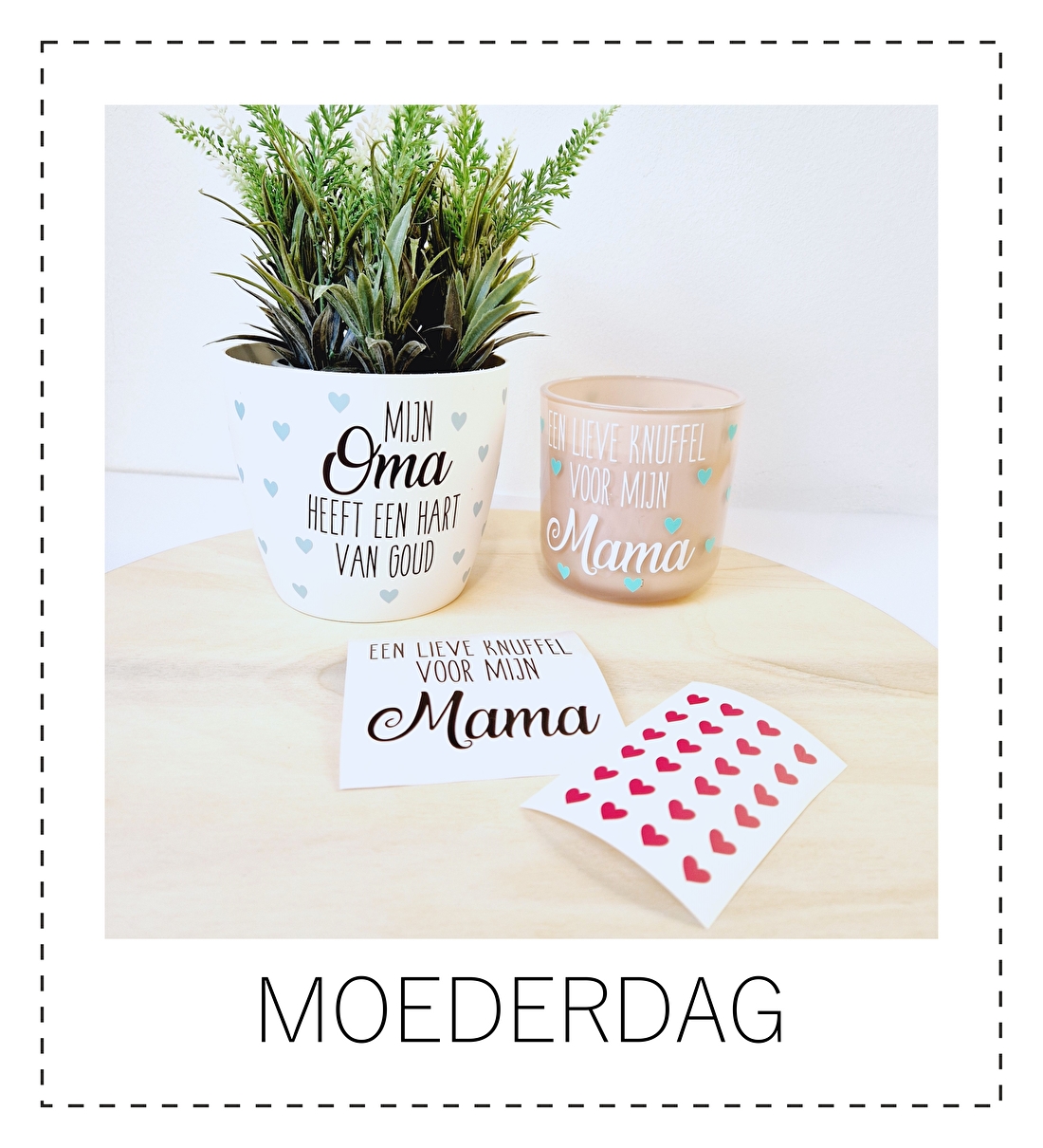 Moederdag etiketten stickers