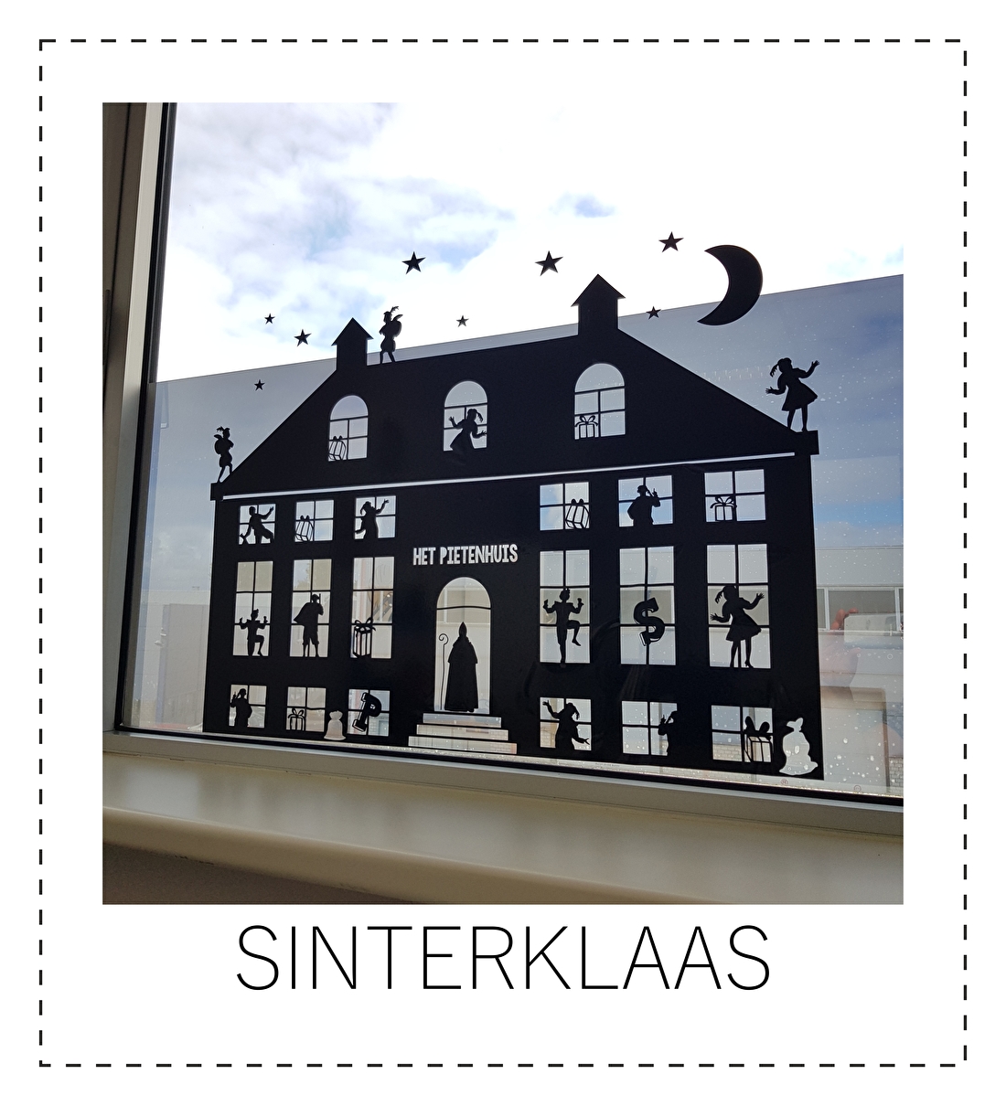 herbruikbaar statisch sticker sinterklaas